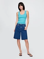 Rib Scoop Tank Top