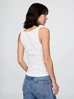 Pointelle Tank Top