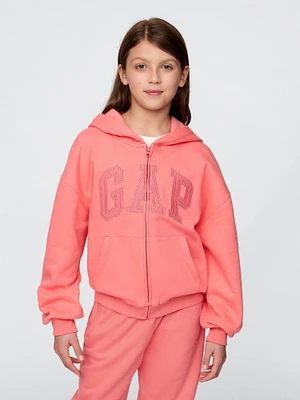 Kids VintageSoft Logo Zip Hoodie