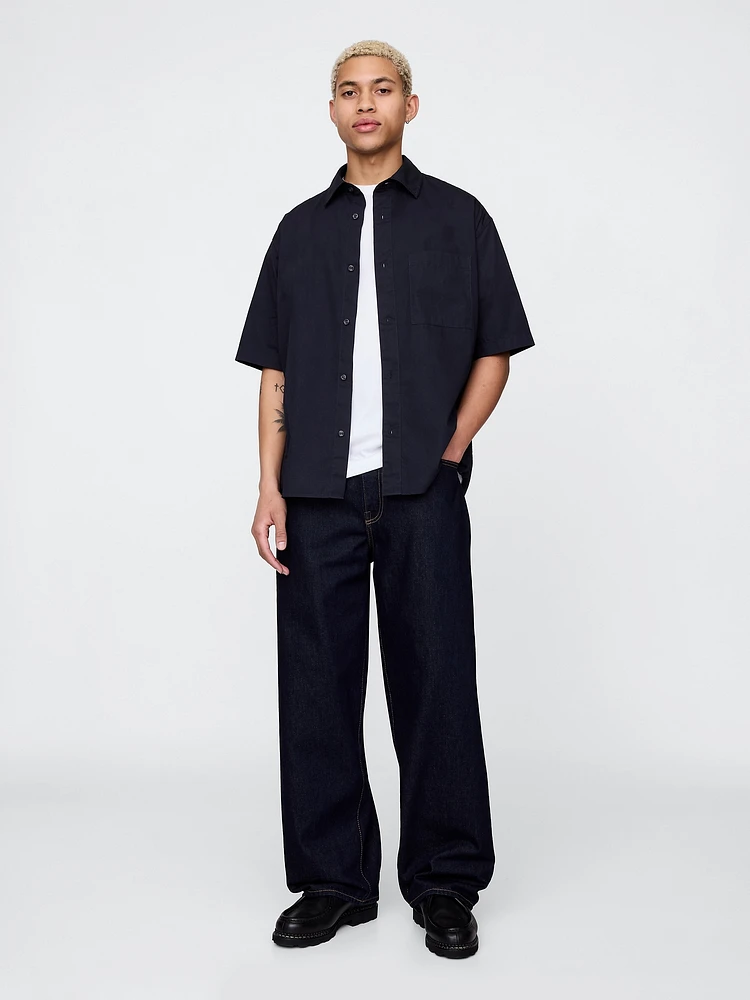 Organic Cotton Oversized Poplin Shirt