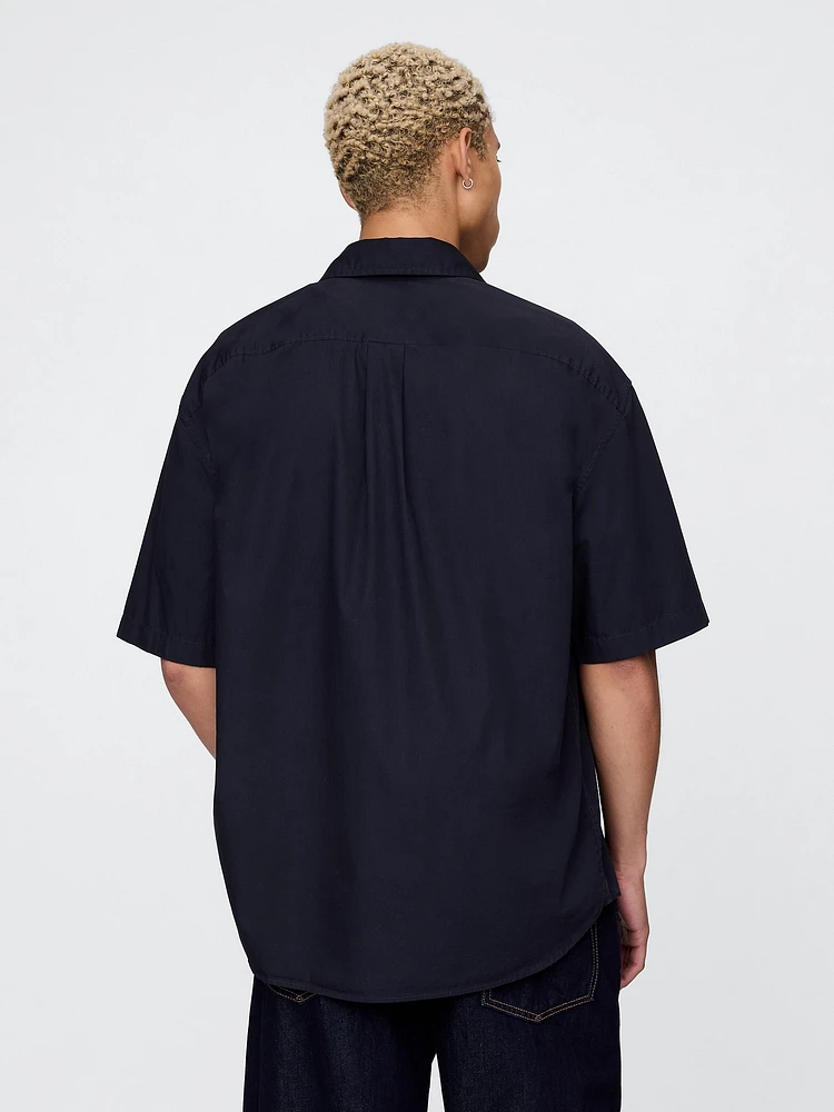 Organic Cotton Oversized Poplin Shirt