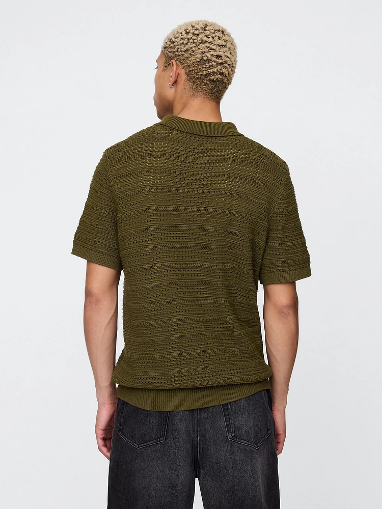 Sweater Polo Shirt