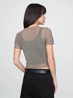 Mesh Crop T-Shirt