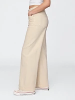 High Rise Stride Wide-Leg Jeans