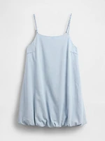 Denim Bubble Mini Dress