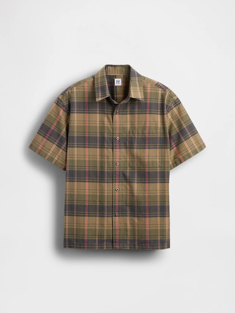 Kids Relaxed Plaid Shirt
