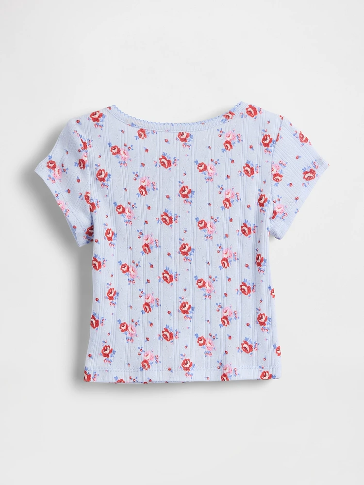 Baby & Toddler Pointelle Rib Top