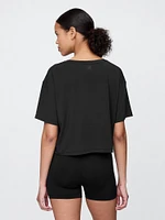 GapFit Breathe Cropped V-Neck T-Shirt