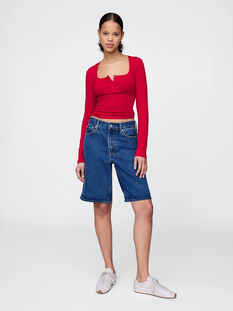 CloseKnit Jersey Henley T-Shirt