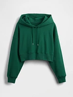 French Terry Cropped Oversized Hoodie