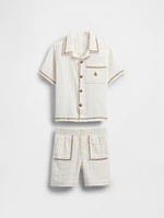 Baby & Toddler Crinkle Gauze Outfit Set