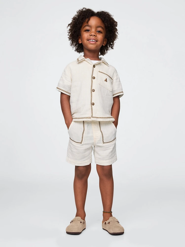 Baby & Toddler Crinkle Gauze Outfit Set