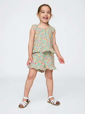 Baby & Toddler Poplin Ruffle Outfit Set