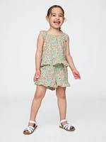 Baby & Toddler Poplin Ruffle Outfit Set