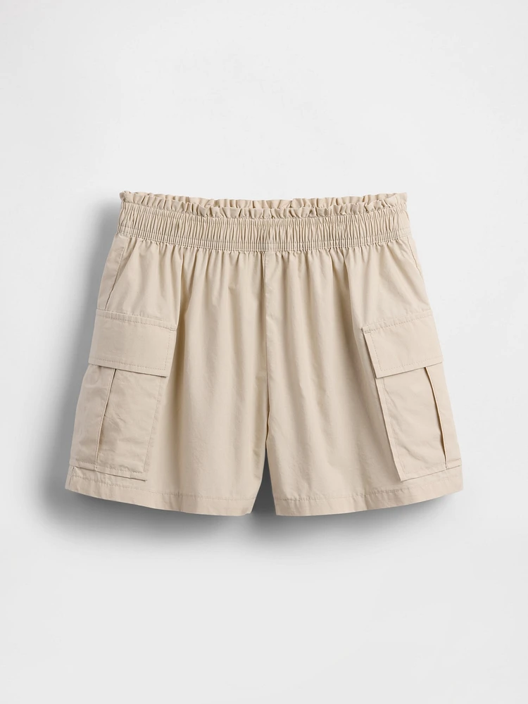 Kids Poplin Easy Cargo Shorts