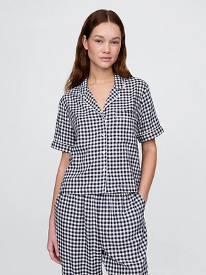 Linen-Blend PJ Shirt