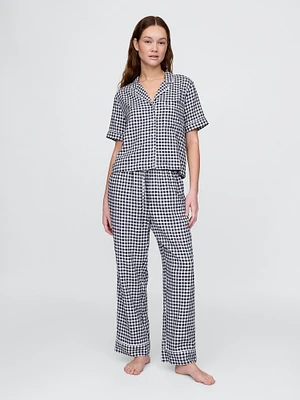Linen-Blend PJ Pants