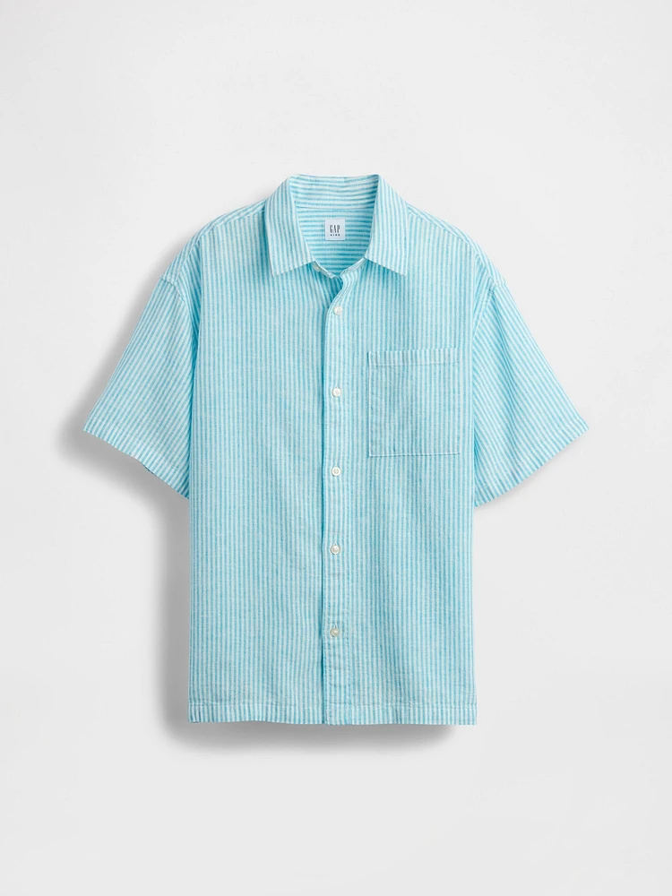 Kids Linen-Cotton Relaxed Shirt