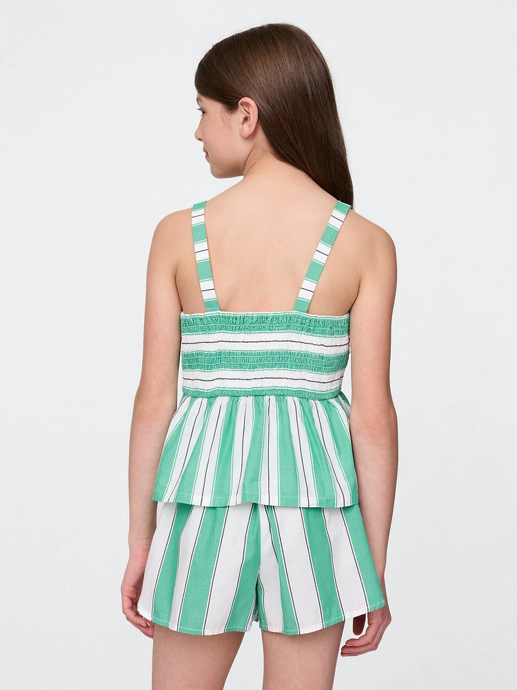 Kids Poplin Peplum Top