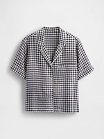 Linen-Blend PJ Shirt