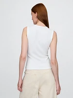 Modern Rib Cardigan Vest