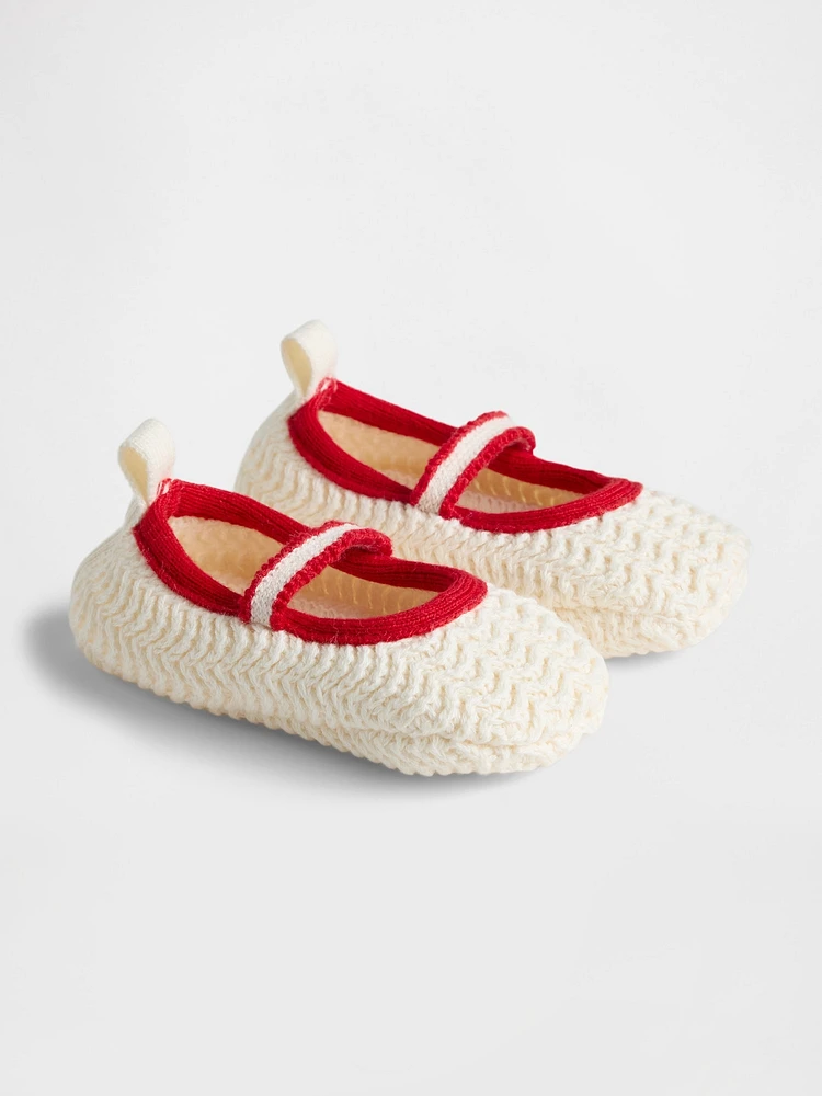 Baby Crochet Mary Jane Shoes