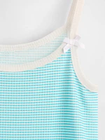 Kids Recycled Rib PJ Tank Top