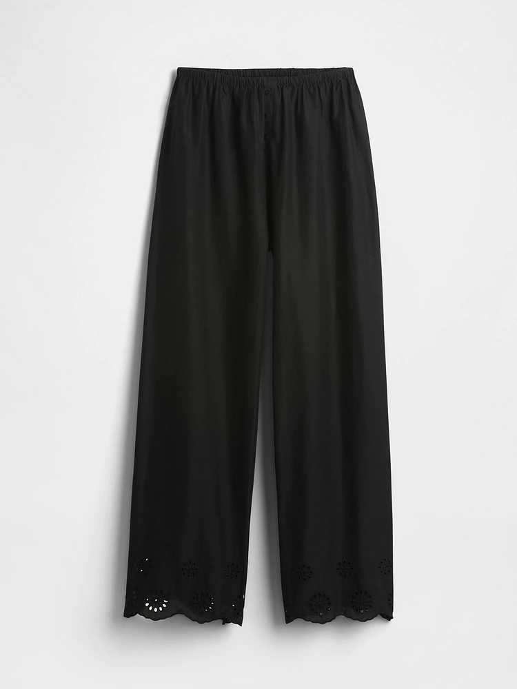 Eyelet Hem PJ Pants