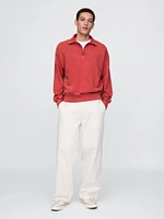 Heavyweight Oversized Quarter-Zip Pullover