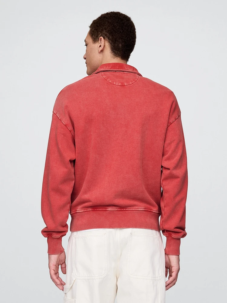 Heavyweight Oversized Quarter-Zip Pullover