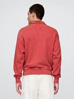 Heavyweight Oversized Quarter-Zip Pullover