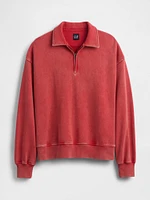 Heavyweight Oversized Quarter-Zip Pullover