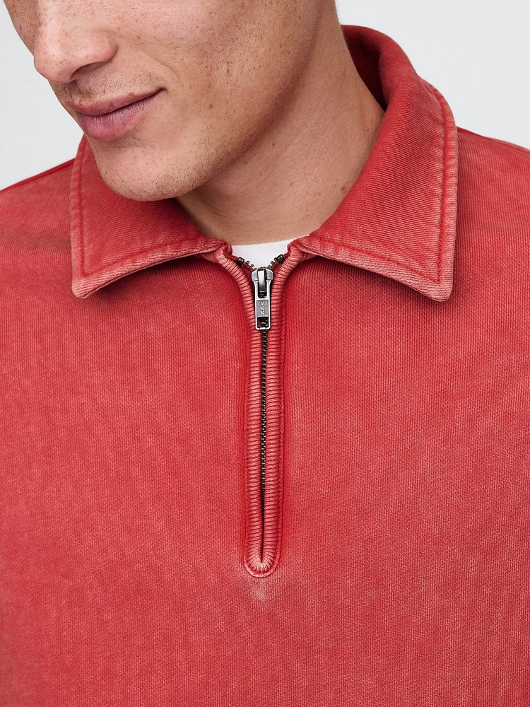 Heavyweight Oversized Quarter-Zip Pullover