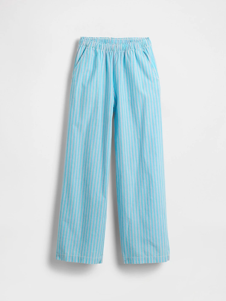 Kids Poplin Baggy Pants