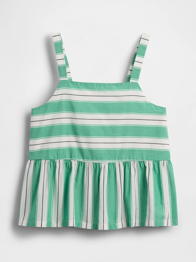 Kids Poplin Peplum Top