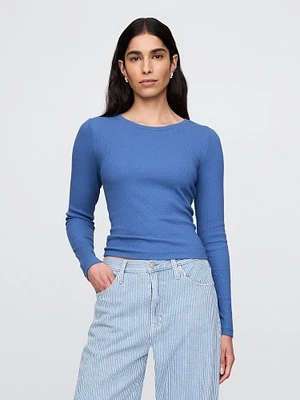 Modern Rib Cropped T-Shirt