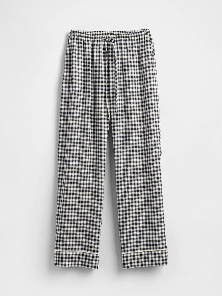 Linen-Blend PJ Pants