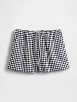 Linen-Blend PJ Shorts