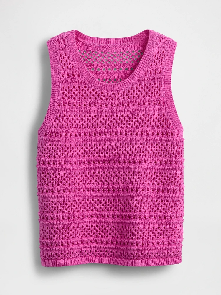 Kids Crochet Shell Tank Top