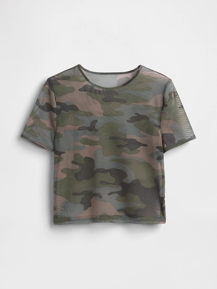 Mesh Crop T-Shirt