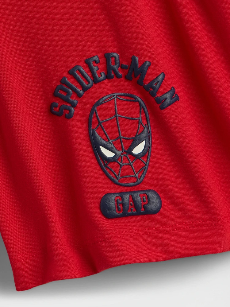 Kids Marvel Recycled Spider-Man PJ Shorts