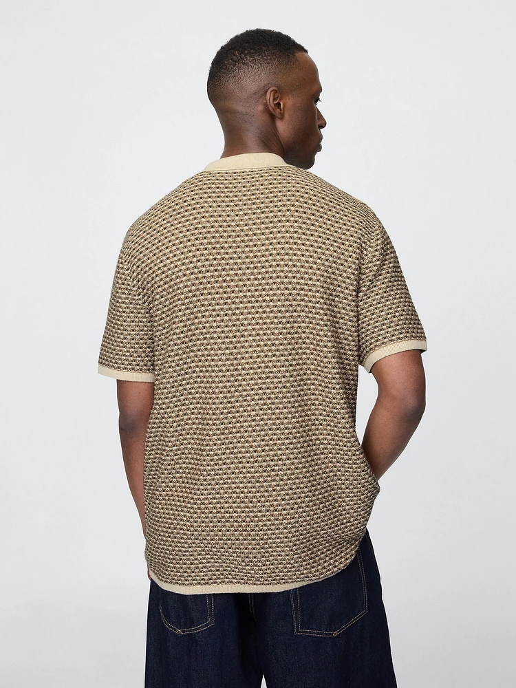 Crochet Sweater Shirt