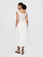Easy Bubble Midi Skirt