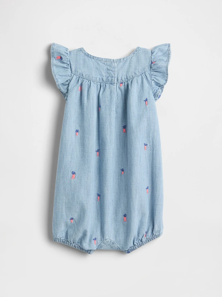 Baby Peter Rabbit™ Chambray Shorty One-Piece
