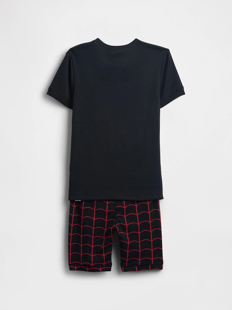 Kids Marvel Organic Brushed Cotton Spider-Man PJ Set