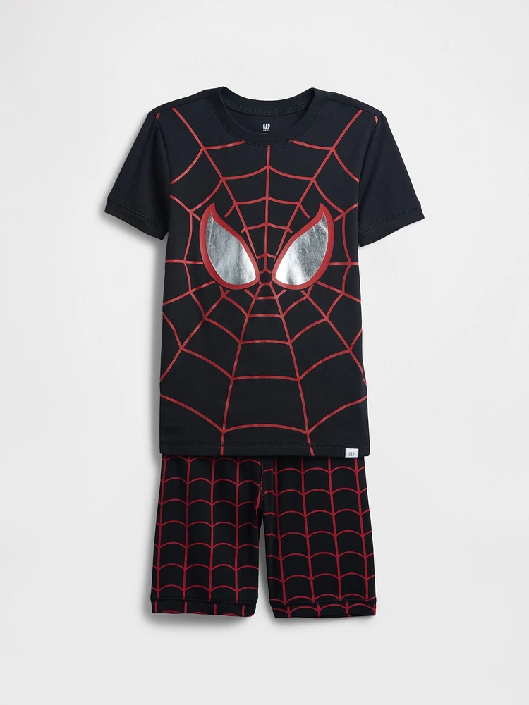 Kids Marvel Organic Brushed Cotton Spider-Man PJ Set