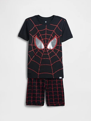 Kids Marvel Organic Brushed Cotton Spider-Man PJ Set