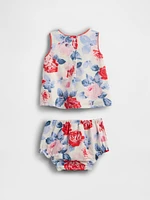 Baby Linen-Cotton Outfit Set
