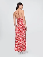 Tie-Back Maxi Slip Dress