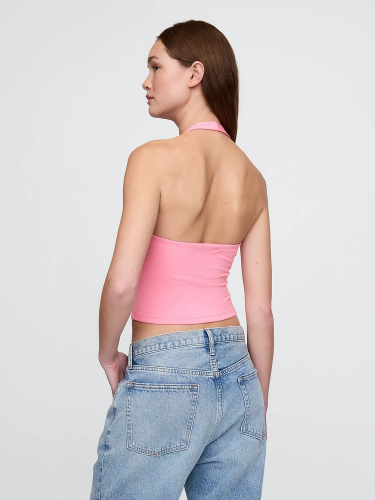 CloseKnit Halter Crop Top